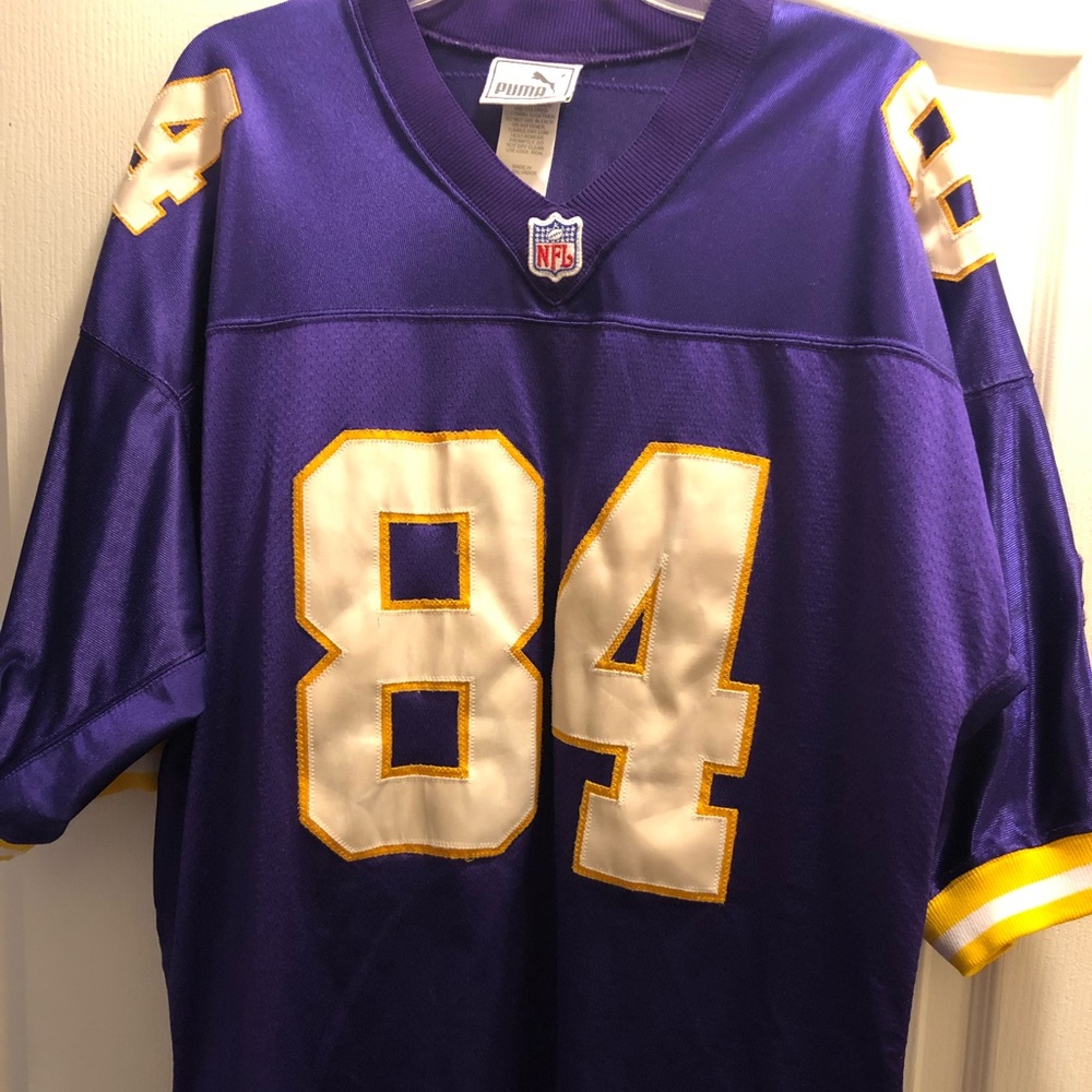 Rare  VTG Puma Vikings Randy Moss jersey sz 54